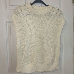 A New Day crewneck cable knit sweater vest